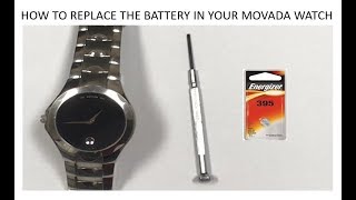 HOW TO REPLACE THE BATTERY IN YOUR MOVADO WATCH FAST AND SIMPLE [upl. by Ahseinaj315]