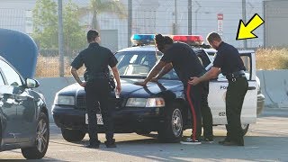 Fake POLICE OFFICER Prank  Arresting Strangers [upl. by Odnesor659]