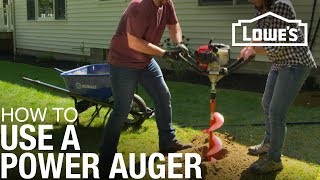 How to Use a Power Auger [upl. by Ayatnohs13]