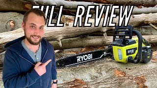 RYOBI 40V HP Chainsaw  Unboxing  Review  RY40580 [upl. by Laersi]