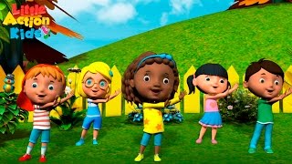 Kids Kindergarten Songs Playlist  Sing amp Dance Along With Little Action Kids [upl. by Wallinga245]