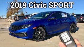 REFRESHED 2019 Honda Civic Sport Review amp Drive [upl. by Mitzie]