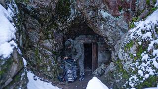 Trapped in a Blizzard Mysterious Cave Shelter Saves My Life [upl. by Bennie199]