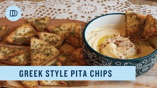 Greek Style Pita Chips Recipe [upl. by Dublin516]