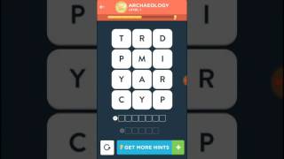 Wordbrain 2 Specialist Archeology Level 15 Answers Walkthrough [upl. by Coulombe]