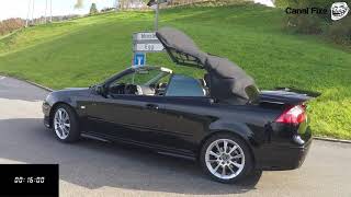 Saab 93 Convertible Soft Roof Top Opening Operation [upl. by Graig24]