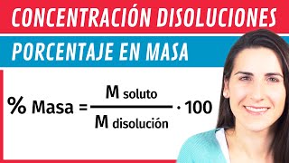 Concentración Porcentaje en MASA ⚗️ Disoluciones [upl. by Binni]