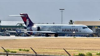 Planespotting  Kahului Airport OGG  Maui Hawaii  TakeoffsLandings  9 [upl. by Eahcim]