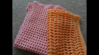 Quick Crochet Baby Blankets  Double or Triple Crochet [upl. by Niatsirt829]