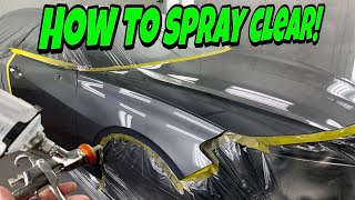 Car Painting How to Spray the BEST LOOKING Clearcoat [upl. by Adnohsar933]