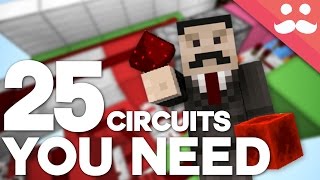 25 Minecraft Redstone Circuits YOU SHOULD KNOW [upl. by Abbe]