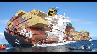 Fatal Container Ship Crashes  Video [upl. by Haram]