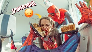 SPIDERMAN TWINS ESCAPING ANGRY MOM part 2 Funny Parkour POV Comedy [upl. by Ellenet375]