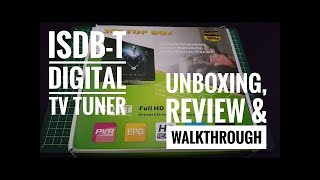 ISDBT Digital TV Tuner  Unboxing review and walkthrough reupload [upl. by Bremer985]