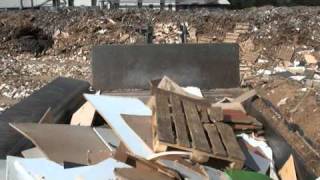 MampJ 600012 Mobile Shredder Wood Waste Shredding [upl. by Niggem]