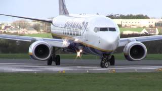 Ryanair Boeing 737800 Taxi and Takeoff in High Detail Full HD [upl. by Heman]