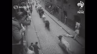 SPAIN PAMPLONA FESTIVAL 1956 [upl. by Collis]