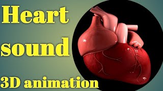 Heart beat Heart sound with 3D animation by pharmacy academy [upl. by Eden]