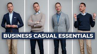 The ULTIMATE Business Casual Capsule Wardrobe  15 Menswear Wardrobe Essentials [upl. by Apul]