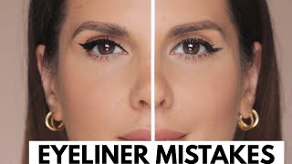 EYELINER MISTAKES AND HOW TO CORRECT THEM  ALI ANDREEA [upl. by Hovey]