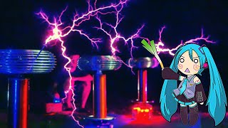 IEVAN POLKKA on TESLA COIL trio [upl. by Tnayrb]