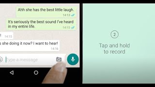 How to Send a Voice Message  WhatsApp [upl. by Debor239]