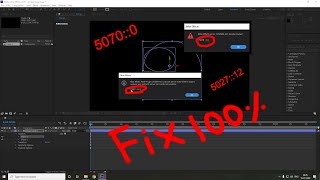 Adobe After effects 3D render failed5070 5027 and more  Solved [upl. by Oz]