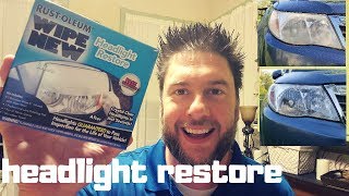 Headlight Restoration Review headlight restore Rustoleum Wipe New headlight restore review 36 [upl. by Maite]