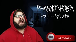 GHOSTHUNTERS  Phasmophobia wFriends 🔴Live Gameplay [upl. by Lucinda368]