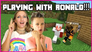 PLAYING MINECRAFT WITH RONALDOMG [upl. by Sakmar]