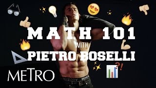 CAUTION Too Hot Pietro Boselli Takes Off His Clothes While Answering a Series Of Math Problems [upl. by Serafine]