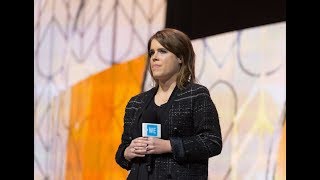 Princess Eugenie and Princess Beatrice speak at WE Day UK 2018 [upl. by Nahej]