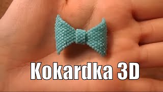 Kokardka z koralików TOHO wypleciona ściegiem PEYOTE ★ TUTORIAL BEADING ★ [upl. by Cilegna]