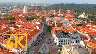 Vilnius 4K Travel Film  The Capital and Most Ancient City of Lithuania  Cities of the World [upl. by Alikat]