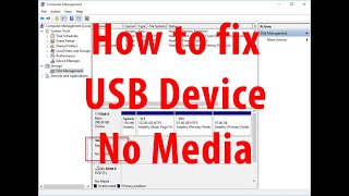 How to fix USB Device not Recognized No media please insert a disk into removable disk [upl. by Minica306]