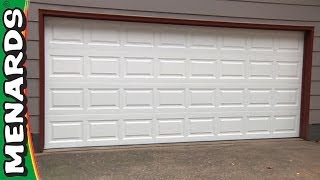 How To Install a Garage Door  Menards [upl. by Odnama]