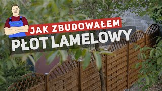 Montaż ogrodzenia  płot lamelowy ażurowy [upl. by Eamon]