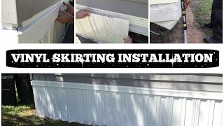 VINYL SKIRTING INSTALLATION  HOW TO DO IT YOURSELF [upl. by Stephanie]