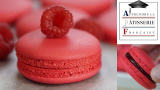 MACARON FRAMBOISE Comment faire des macarons framboise parfait 😍 [upl. by Finer]